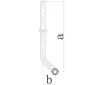 Трубка подключения радиатора T образная